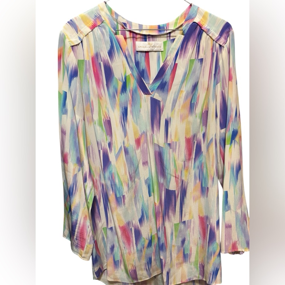 AMANDA UPRICHARD‎ women’s size medium 100% silk top